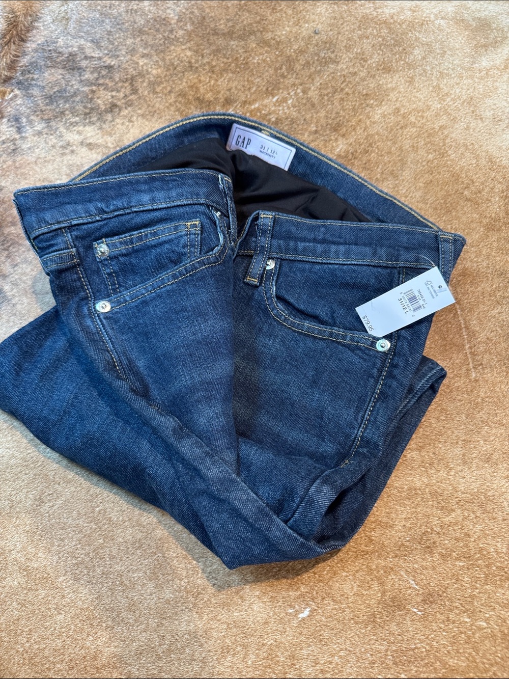 GAP Maternity Women’s Dark Indigo Slim Straight Jeans NWT